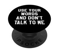 Use Your Word and Don't Talk to Me Until I've Had My Coffee PopSockets PopGrip Adesivo