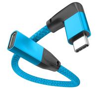UseBean Cavo Prolunga USB C Angolo Retto 0.2M, 90 Gradi USB-C 3.2 Gen2 20Gbps Maschio a Femmina Adattatore Cavi, Video 4K USB Tipo C per MacBook, iPad, Galaxy S25 S24