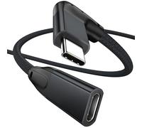 UseBean Cavo Prolunga USB C Angolo Retto 1.8M, 90 Gradi USB-C 3.1 Gen2 10Gbps Maschio a Femmina Adattatore Cavi, Video 4K@60Hz USB Tipo C per MacBook,iPad 10,Galaxy S24