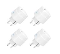 UseeLink Smart Socket con misurazione della corrente, funziona con Alexa, Google Assistant, WiFi Mini Plug con timer e controllo vocale, Smart Home Socket Only 2,4 GHz WiFi, 4 pezzi