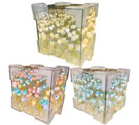 usefulbeauty 3 SET LED Lampada Tulipani Lampada - Tulipani Luce Notturna Con Specchio - Lampada Da Specchio Tulipano Camera Da Letto | Luce Notturna Tulipana Fatta A Mano Per La Decorazione Della Casa