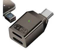 usefulbeauty Adattatore telefonico per cuffie, adattatore per cuffie per tablet, adattatore per porta di ricarica PD 45 W Type-C - adattatore per porta di ricarica in lega di zinco, adattatore