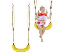 usefulbeauty Altalena Per Bambini,Sedile Per Altalena | Antiscivolo Trapezio Regolabile In Corda Con Sedile Amaca Per Uso In Interno Giardino Cortile Scuola Patio Asilo Spiaggia Piscina Parco