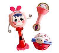 usefulbeauty Baby Hand Rattle, tamburo per il pisolino a mano | Sfera di gomma morbida divertente,Attività di sviluppo della prima infanzia educativa, giocattoli rilassanti per il rilassamento e