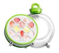 usefulbeauty Borraccia isotermica a cubetti di ghiaccio, 2 in 1: vassoio per cubetti di ghiaccio e bottiglia isotermica, a prova di perdite, per ondola, pic-nic, cucina, esterno e uso quotidiano