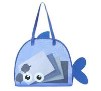 usefulbeauty Borsa da spiaggia Tote - Borsa riutilizzabile per la spesa - Tote leggera versatile da donna per vacanze familiari viaggi estivi scuola picnic, blu, Se référer au descriptif