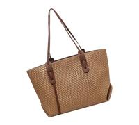 usefulbeauty Borsa tote tessuta, borsa da spiaggia tessuta - Borsa a spalla a mano di fascia alta,Sospetto sotto le braccia di grande capacità, borsa Hobo di, borse da lavoro tessute, cachi., Se