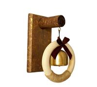 usefulbeauty Campanello per porta sospesa, campana commerciante, campanellino per porta in ottone con motivo nodo per azienda, campanello per porta forte per il riposo del negozio sul luogo di lavoro,