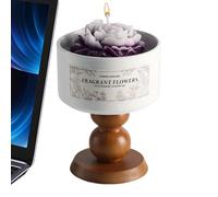 usefulbeauty Candele profumate per la casa,Candele profumate per la casa - Candele profumate alla camelia a forma di tazza di tè Profumo di casa in ceramica, calze di Natale per aromaterapia durevole
