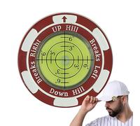 usefulbeauty Clip per cappello da marcatore da golf, lettore di golf verde, aiuto alla lettura con allenatore di golf a bolle orizzontali, aiuto alla formazione clip per cappello multiuso per una