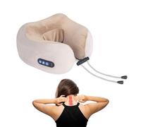 usefulbeauty Cuscino massaggiatore per la nuca, 3 livelli, supporto ergonomico ricaricabile riscaldato, cuscino da viaggio per la nuca - per guardare TV da viaggio, pausa seduta, letto, divano