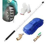 usefulbeauty Detergente per radiatori, spurgo e detergente per radiatori, asta di lavaggio da 60 cm, con rapidi per campeggio, auto, aria condizionata, grondaie, camion condensatori