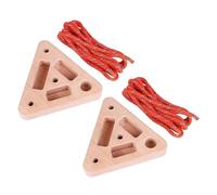 usefulbeauty Hangboard portatile | Allenamento triangolare in legno con prese di profondità multiple - Pannello di sospensione per porta - per seminterrato, appartamento, palestra, dormitorio, studio