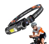 usefulbeauty Lampada Frontale Torcia - Torcia Frontale Ricaricabile - Luce LED con Magnete per Bici Alpinismo Escursionismo Pattugliamento Notturno Trekking Corsa Attività Outdoor