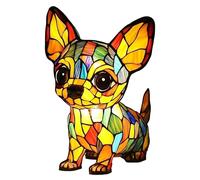 usefulbeauty Lampada Notturna Cane - Luminosa Da Tavolo Cane In Resina Colorata - Luminosa Decorazione Per Camera Da Letto Tavolo Soggiorno Cameretta Lettura