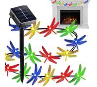 usefulbeauty Luci Esterne | Luci per Esterni a Energia Solare | Libellula Automatica Con 8 Modalità e 30 LED Per Giardino Albero Gazebo Recinzione