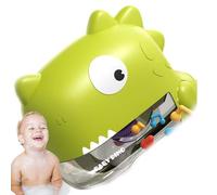 usefulbeauty Macchina per la bolla per il bagno di dinosauri, macchina per bolle di dinosauro per vasca, giocattolo da bagno squalo, giocattolo musicale per doccia a batteria per rendere il tempo del