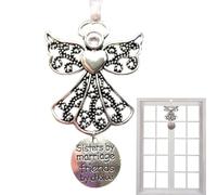 usefulbeauty Ornamenti di ali d'angelo per l'artigianato,Ornamento commemorativo delle ali d'angelo, Le feste di Natale favoriscono l'arredamento di ornamenti, Ornamenti commemorativi rustici in