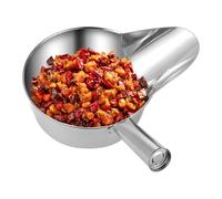 usefulbeauty Pala alimentare da cucina - pala in acciaio per porzionamento e servizio | Accessorio di cottura per preparazione dei pasti Beccuccio per purea di caramelle di riso