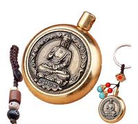 usefulbeauty PENDENTE CHIAVE A CARRA , Chain di Key | Catena chiave in stile cinese in vintage - Cordino fatto a mano antiche chiavi cinesi antiche per, Dainichi Nyorai, Se