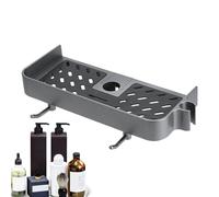 usefulbeauty Senza foratura, scaffale per Ra De - Supporto per organizzatore da bagno - Da appendere per il bagno | per lo shampoo, adatto al binario da 22 mm - 25 mm