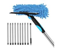 usefulbeauty Spolverino lungo per la pulizia | Manica lunga per soffitti alti - Riutilizzabile per finestre mobili soffitti vento e angoli ragnatele