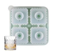usefulbeauty Stampo Per Ghiaccio Per Whisky - Stampo Per Ghiaccio - con Rilascio Facile per Cubi Grandi - per Feste Campeggio Degustazione Whisky Home Bar Matrimoni Cocktail Cucina