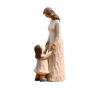 usefulbeauty Statua di statuetta in resina, ornamenti creativi in resina, elegante statua di mamma e figlio in resina, ornamento da tavolo, scultura a piedi artigianale decorazione creativa per la
