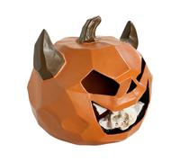 usefulbeauty Statuine di zucche di Halloween - Statuine in resina spaventose testate mordenti zucche | Pezzi padroni spaventose per tavolo decorazione della casa per feste all'aperto