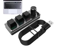 usefulbeauty Tastierino Macro - Tastierini con Manopola di Programmazione | Tastiera per Giochi per Uomini, Donne, Adulti, Ufficio, Casa, Viaggio