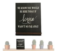 usefulbeauty Tavola commemorativa da tavolo, segno commemorativo di nozze | Segno di nozze da tavolo | Sappiamo che saresti qui Pannello da tavolo, decorazione di nozze vintage, pannello