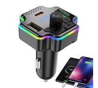 usefulbeauty Trasmettitore Radio per Auto | Adattatore Trasmettitore Radio | Ricevitore Audio per Veicoli | Per Veicoli Automobili Camion SUV Pendolarismo Guida Viaggi Quotidiani Chiamate A Mani