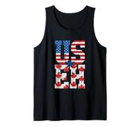 USEH America Canada Flag, Americano Canadese, USA Eh Joke Canotta