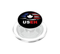 USEH Mezzo Canadese Americano: Canada USA Bandiera Stati Uniti PopSockets PopGrip per MagSafe