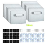 USENG Set di 20 pezzi Quadrati No-Punch per Appendere le Foto(8x6cm) Chiodi Adesivi per Quadri Muro,Appendi Quadri Adesivi,Ganci per Quadri Adesivi,Adesivi per Quadri da Appendere,Ganci Quadri Adesivi