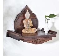 USFJATI Altare Del Santuario,Tavolo Altare Del Buddha Da Parete,Supporto Per Santuario Personale,con Funzione Di Archiviazione,Rituali Buddisti,Preghiere E Culto Dei Santi.