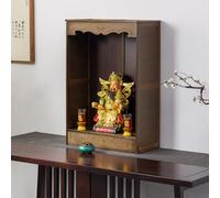 USFJATI Espositore Per Decorazioni di Statue Cinesi,Tavolo da Altare In Bambù,Supporto Santuario Personale,per Offerte Preghieredivinazione E Culto,Divinazione, Adorazione