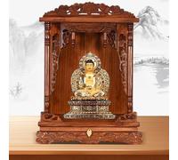 USFJATI Piccolo Altare Del Santuario,Espositore Decorativo Per Statue,Scaffale Sacro,Supporto Per Santuario Personale,Rituali Buddisti,Preghiere E Culto Santi.