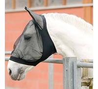 USG - Maschera anti-mosche con protezione per le orecchie, misura XL, colore: Nero