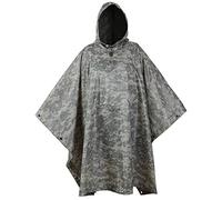 USGI Industries Militare Spec Poncho Di Emergenza Tenda Riparo Multiuso Rip Stop Camo Sopravvivenza Pioggia Poncho, ACU, 62" x 82"