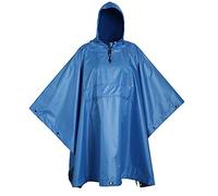 USGI Industries, Poncho antipioggia mimetico antistrappo multiuso stile militare, Blu artico., taglia unica