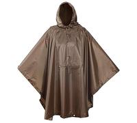 USGI Industries, Poncho antipioggia mimetico antistrappo multiuso stile militare, Coyote, taglia unica