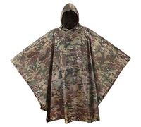 USGI Industries, Poncho antipioggia mimetico antistrappo multiuso stile militare, taglia unica