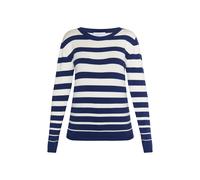 usha BLUE LABEL Pullover 'Fenia' blu scuro / bianco Donna usha BLUE LABEL L blu scuro / bianco