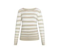 usha BLUE LABEL Pullover 'Fenia' pietra / bianco Donna usha BLUE LABEL L pietra / bianco
