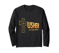 Usher Uniforme Camicia per Cristiani Chiesa Regalo Uomo e Donna Maglia a Manica