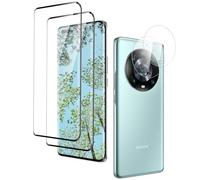 uShield Vetro Temperato per Honor Magic 4 Pro Pellicole Protettive Display [Senza Bolle][Anti-Graffio][Sensibile al Tatto][Ultra HD] 2 Pezzi Pellicola Protettiva con 2 Pezzi Pellicola Fotocamera