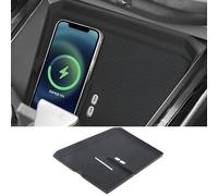 ushilife Tappetino caricabatterie wireless per console centrale compatibile con BMW X3 G45 2025 2026, tappetino di ricarica wireless in silicone antiscivolo, protezione per ricarica wireless per