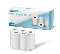 Ushining 5 rotoli di carta da stampa per fotocamera per bambini, stampa istantanea, carta termica, ricarica per fotocamera per bambini (lunghezza: 23,95 piedi e larghezza: 2,28 pollici)