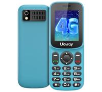 USHINING Telefono cellulare 4G senza SIM con slot Dual Nano SIM, schermo LCD da 1,8 pollici, Bluetooth, batteria 1000 mAh, radio FM, telefono cellulare di base con torcia, mobile Pay As You Go (verde)